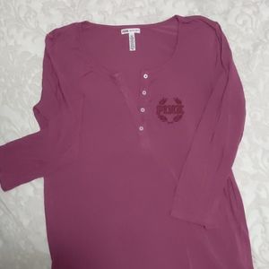 PINK Victoria's secret 3/4 sleeve tee